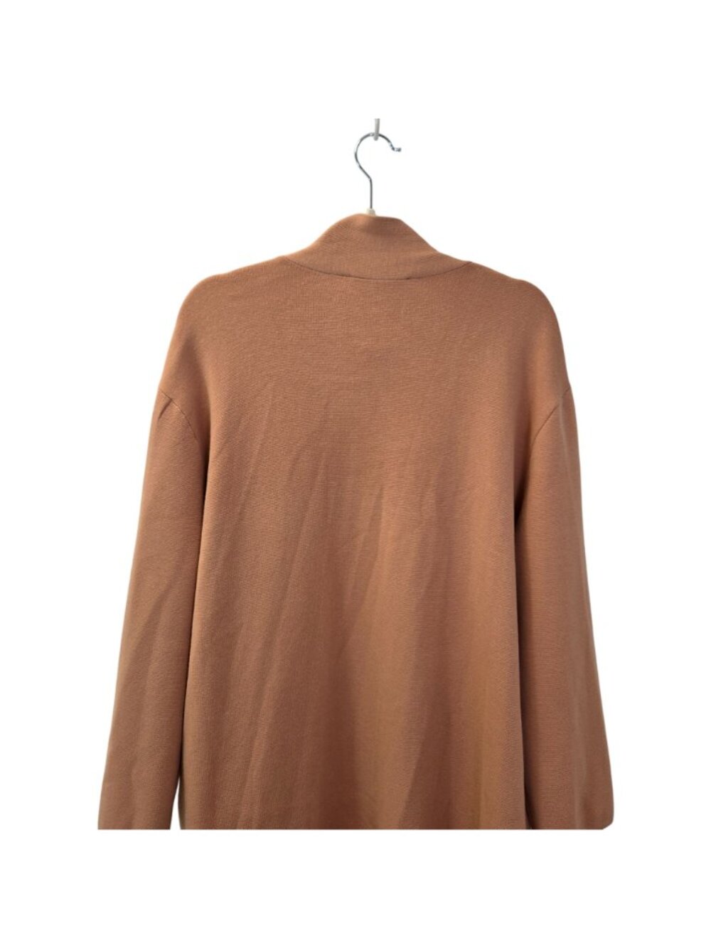 NWT Toccin Jade Knit Longline Open Cardigan Topper in Camel Size M/L *REPAIRED* - Picture 6 of 10